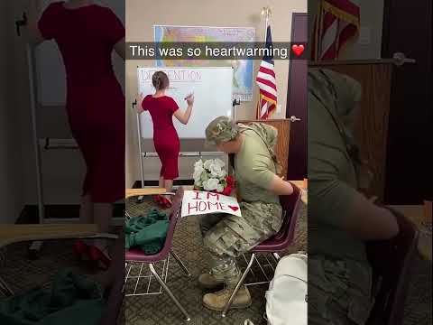 Teacher’s Emotional Surprise—Military Husband’s Secret Return! #shorts