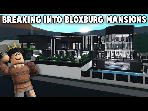 BREAKING INTO PUBLIC NEIGHBORHOOD BLOXBURG MEGA MANSIONS...