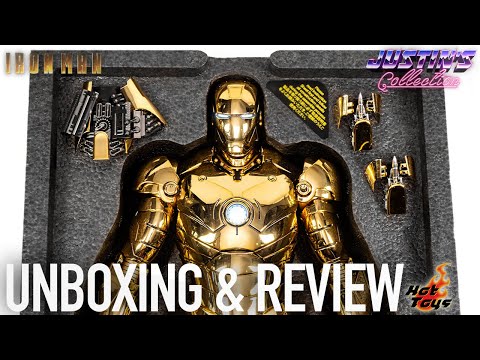 Hot Toys Iron Man Mark 3 Gold Chrome Unboxing & Review