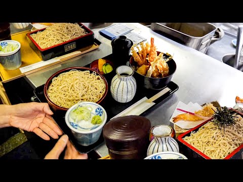 Professional Soba Making and Tempura Skills! Amazing Meal at a Traditional Hotel in Kyoto