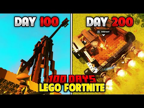 I Survived 200 DAYS In Lego Fortnite