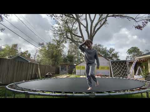 Me, jumping on the trampoline (:￼