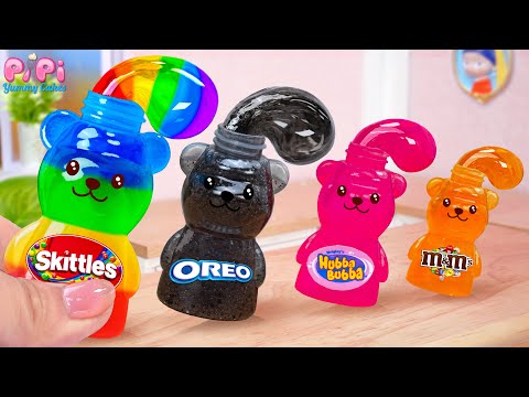 Let’s Make A Cute Honey Bear Jelly👋How To Make Miniature Rainbow Honey Jelly Ideas🌈Pipi Yummy Cakes