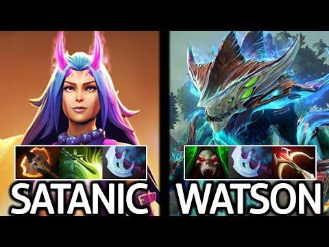 SATANIC [Anti Mage] VS WATSON Morph Super Hard Carry Battle Dota 2