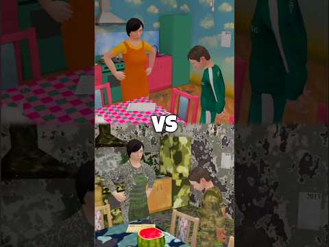 Military Boy Opening Scene VS Squidboy Opening Scene #schoolboyrunawaygameplay #mods #shorts