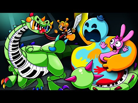 Pianosaurus Vs Doey the Doughman with Oren x Pinki | Poppy Playtime 4, Incredibox Sprunki Animation