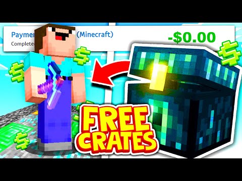 I opened FREE CRATES and got INSANE REWARDS in MINECRAFT: PRISONS?! | Minecraft OP PRISON #7