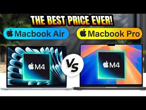 MacBook Air M4 Vs Pro M4 - HOLY MOLY $999 is a GAME CHANGER!