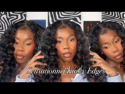 PRE-WAND CURLED WIG? | SENSATIONNEL Kinky Edges Wand Curl | Taylor Loraine