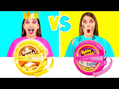 Rich vs Broke vs Giga Rich Food Challenge | Edible Battle by TeenTeam Challenge