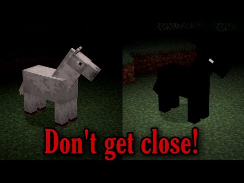 If your Horse turns into a shadow, Don't get close to it!  (Minecraft Creepypasta)