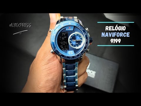 Incrível e funcional RELÓGIO NAVIFORCE 9199 Dual Time - Falei sobre nova Taxação