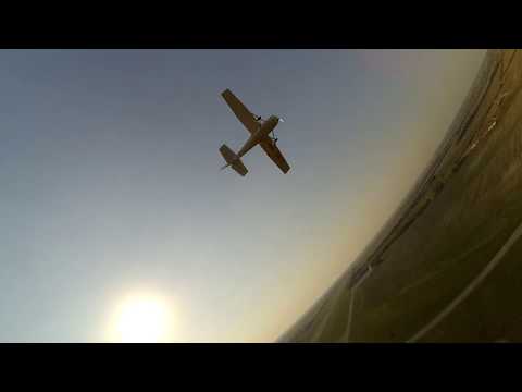 FPV Chase Cessna 172 scratch built balsa plane