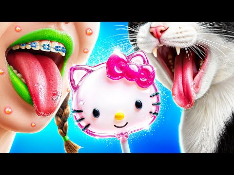 Amazing Makeover from Nerd to Hello Kitty! How to Become a Cat