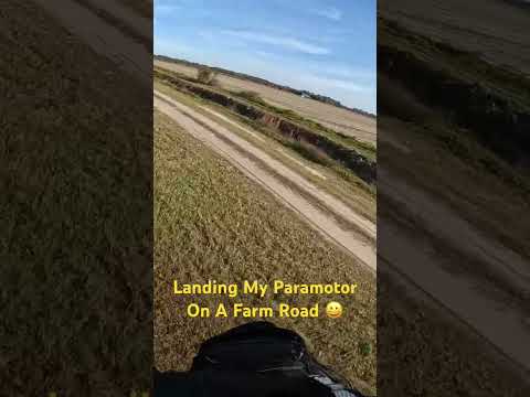 How I Land My Paramotor On A Farm Road #paramotor #ppg #actionlife #lovelaughlive