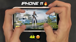 iPhone 11 HANDCAM 🔥/ HD+Extreme Graphics Settings PUBG Gaming Test 😍/IOS 18.2