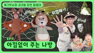 에그박사와 지구별 자연 탐험대ㅣEp.7ㅣ😲댕구가 위험해!!ㅣ아낌없이 주는 나방ㅣ딩동댕유치원