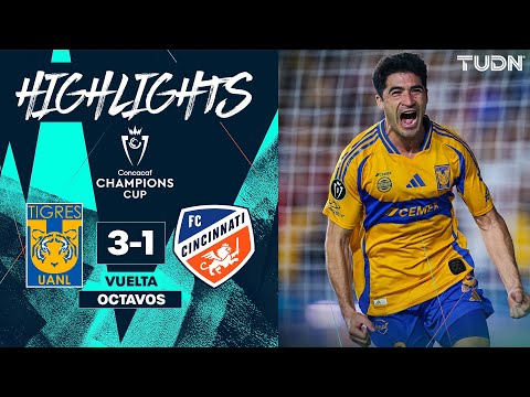 HIGHLIGHTS - Tigres 3-1 Cincinnati | CONCACAF Champions Cup 2025 TUDN