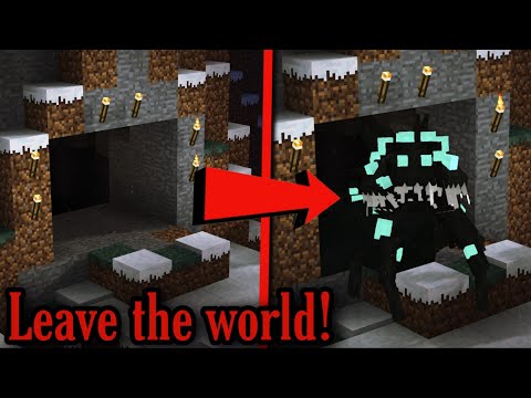 If you see random holes on the ground, This creature is living inside them! (Minecraft Creepypasta)