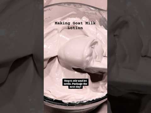 Making goat milk lotion! #lotion #naturalskincare #diyskincare #goatmilk