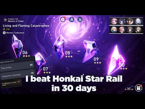 I beat Honkai Star Rail in 30 days