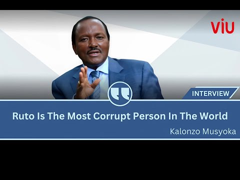 "Ruto is the most corrupt person in the world," claims Kalonzo