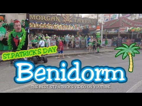 St.Patricks Day Video From Benidorm, and we see the Benidorm Fanatic.