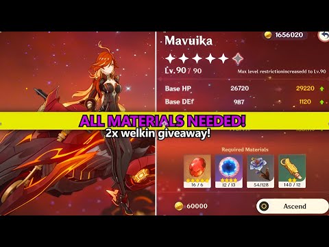 EVERYTHING YOU NEED BEFORE PULLING FOR MAVUIKA ,Ascension materials, artifacts - Genshin impact&more