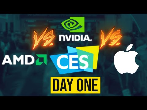 CES DAY 1 - AMD Vs NVIDIA Vs APPLE Chip Showdown!