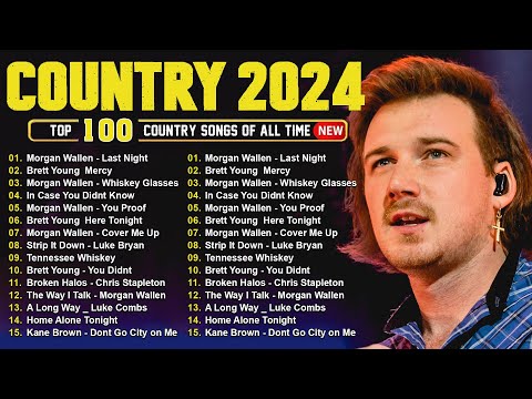 Morgan Wallen, Luke Combs, Kane Brown, Luke Bryan, Lee Brice, Jason Aldean - Country Music 2024