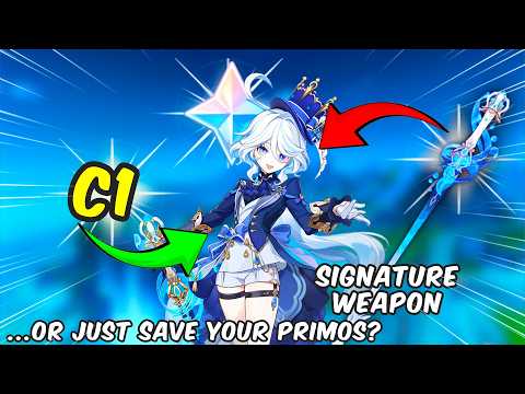 WHAT TO CHOSE IN 5.4 , C1 FURINA OR HER SIGNATURE WEAPON?, Breakdown and simplified analysis-genshin