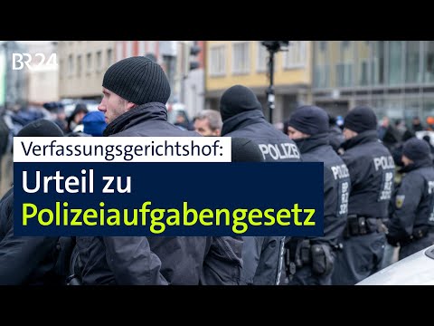 Verfassungsgerichtshof: Urteil zu Polizeiaufgabengesetz | BR24