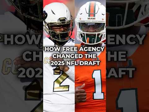 How NFL Free Agency Changed The 2025 NFL Draft #nfl #nflnews #nfldraft #nflfreeagency #shorts