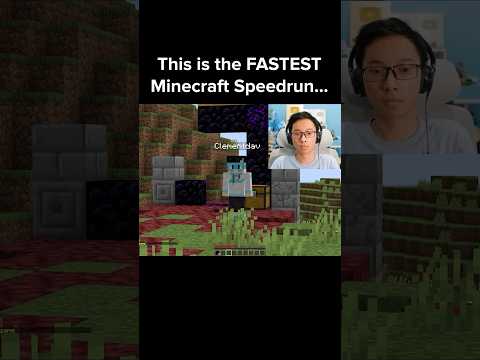 Minecraft Speedrun Moment