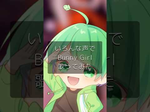 【何番目の歌声が好き？】いろんな声で"Bunny Girl"歌ってみたよ #shorts #bunnygirl #akasaki #歌ってみた #新人歌い手