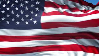 HD American Flag Waving Animation (USA National Flag) | 3 Hours Loop 🇺🇸