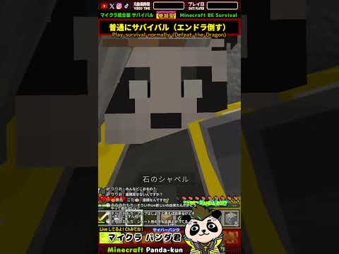 【マイクラ統合版】サバイバル：拠点の地下を採掘所にしよう！【友達とマルチプレイ/参加型ワールド】