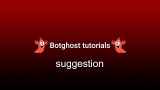 How to make SUGGESTIONS with botghost｜botghost tutorial #3