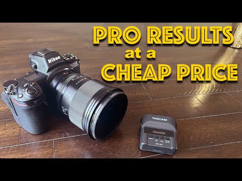 Pro results on a BUDGET for Youtube | Nikon Z6 | Viltrox | Tascam | Review