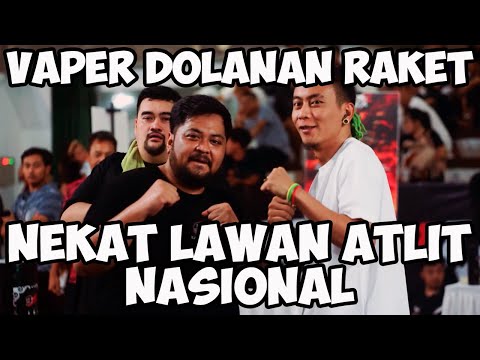 NEKAT LAWAN ATLIT NASIONAL !!! Vapers Dolanan Raket Magelang With Agripina & Neng Mawar