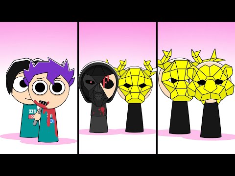 Sprunki Frontman meets Sprunki Vip 3 Deer  vs Thanos meet Player 333 | Compilation Incredibox