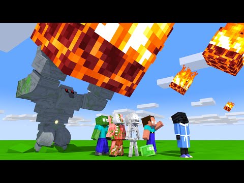 Wither Skeleton and Iron Golem SAVE the Planet - Epic Story - Minecraft Animation