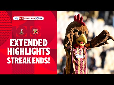 STREAK ENDS! | Bradford City v Walsall extended highlights