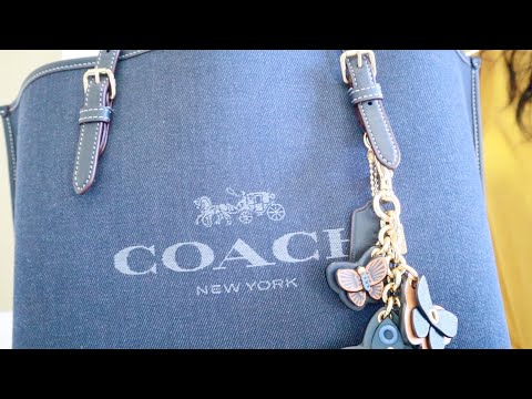 WIMB: COACH DENIM MOLLIE TOTE!!