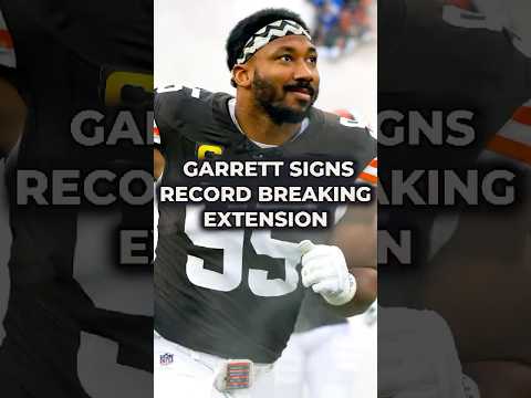 Myles Garrett Signs RECORD BREAKING Deal With Browns #nfl #nflnews #nflfreeagency #shorts