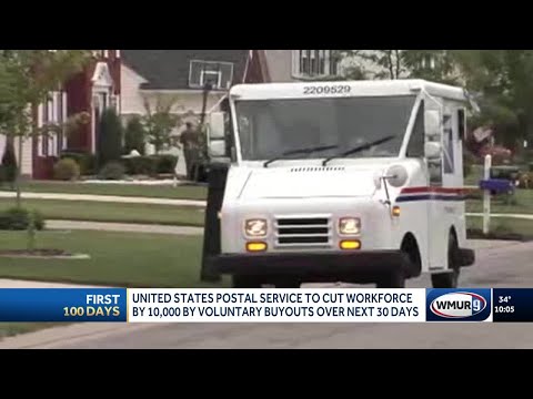 United States Postal Service to cut workforce by 10,000 by voluntary buyouts