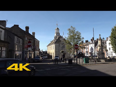 Brackley Walk: Town Centre【4K】