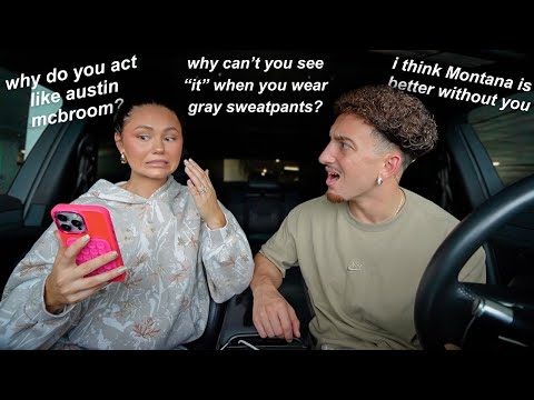 MAKING UP FAKE DISRESPECTFUL QUESTIONS TO SEE HOW MY HUSBAND REACTS!!