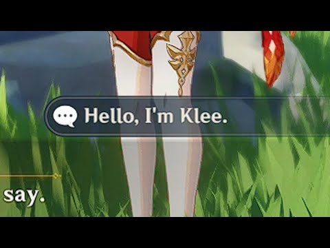 What happens if you name yourself klee before meeting Amber for the first time? | Genshin Impact