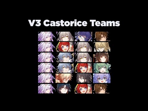 v3 Castorice with 6 Different Teams